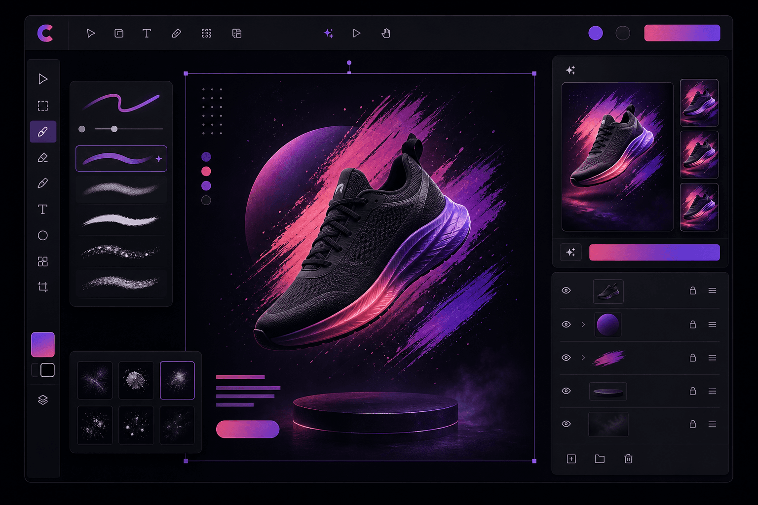 Canvas preview